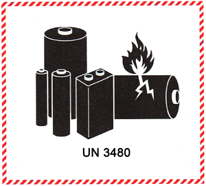 Lithium battery mark UN 3480