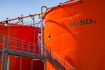 sulfuric acid tank large