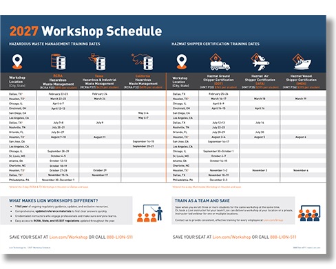 Lion's 2027 webinar schedule is now available